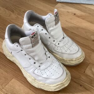 Madison Mihara Yasuhiro Wayne OG White Leather Sneakers. Size 10